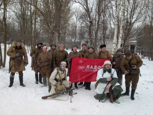 Участие воспитанников ВИК «Ладога» в военно-исторической реконструкции